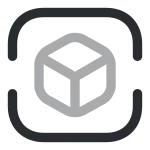 3d Cube Scan SVG Icon
